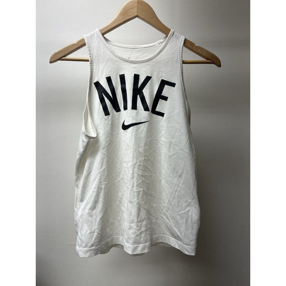Nike XS Dri Fit XS White Black Women’s Work Out Exercise Tank Top